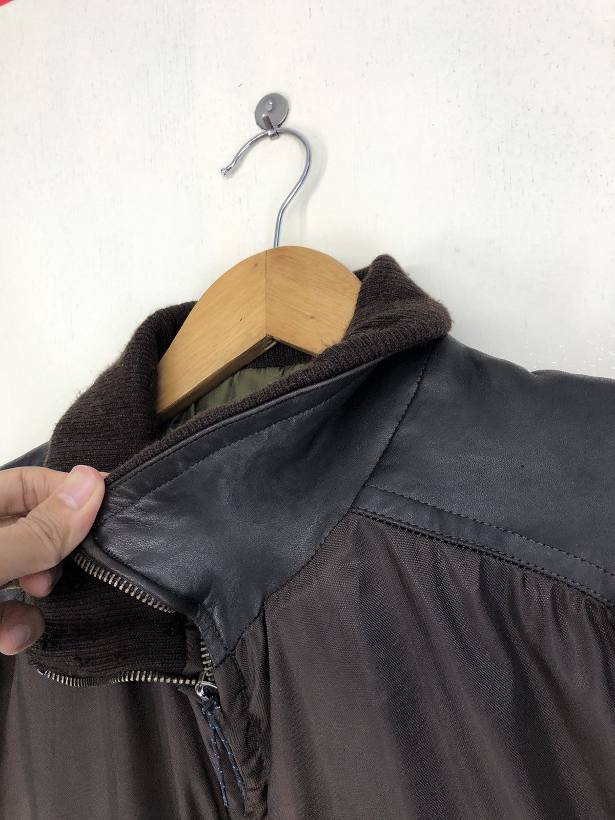 Vintage Vintage Clima Leather Shoulder Vest Jacket Size US L / EU 52-54 / 3 - 8 Thumbnail