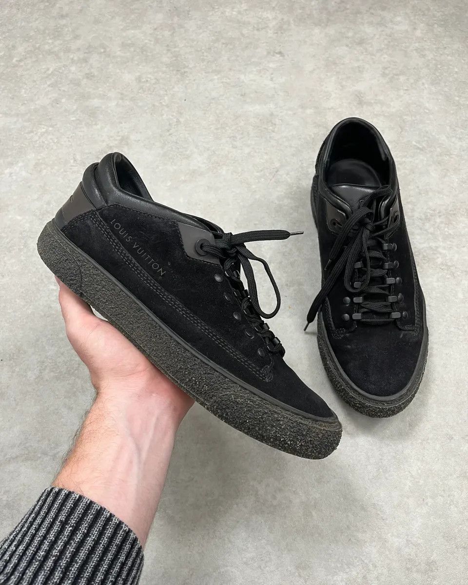 Louis Vuitton Louis Vuitton Runner Active Black Leather Monogram Sneakers Size US 7.5 / EU 40-41 - 1 Thumbnail