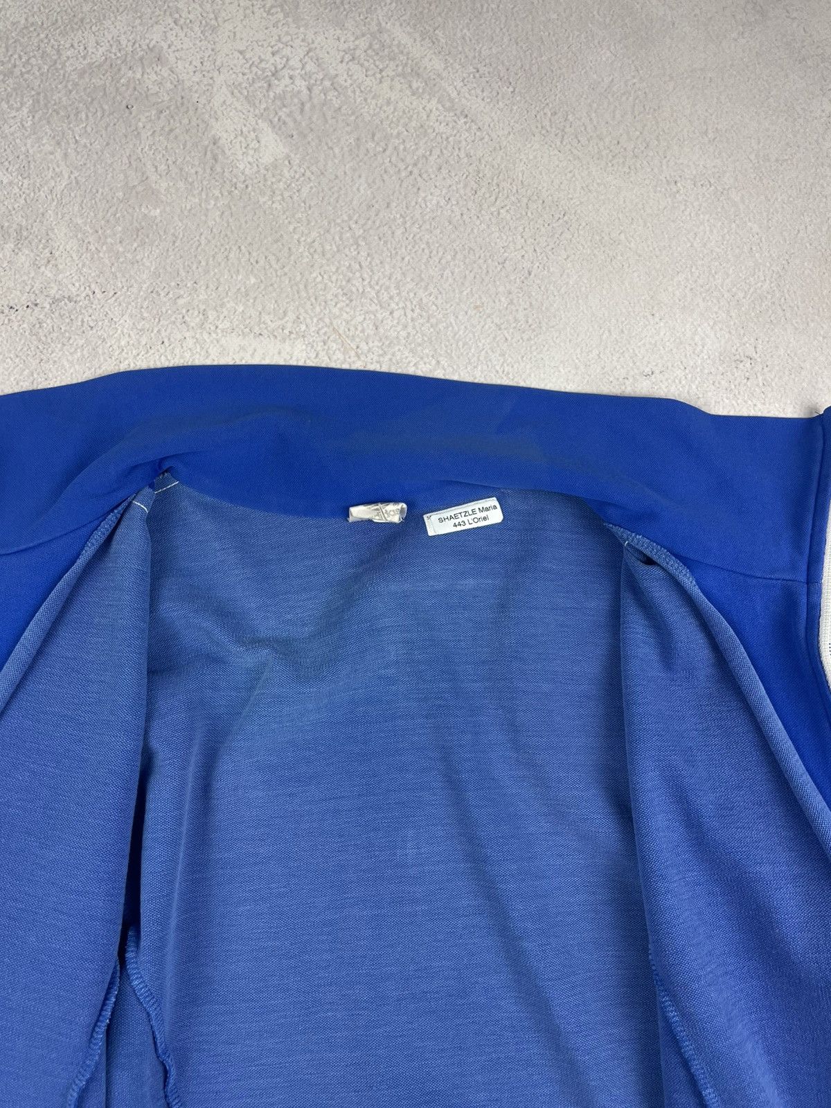 Adidas Vintage Adidas 80s 90s Made in Hong Kong Blue Track Jacket Size US M / EU 48-50 / 2 - 10 Thumbnail