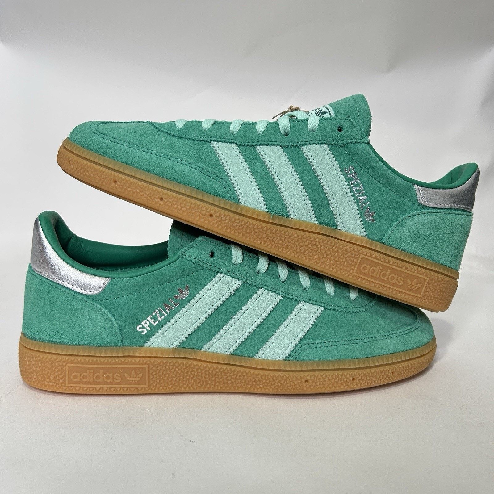 Adidas adidas Handball Spezial WMNS “Semi Court Green Silver” Size US 8.5 / IT 38.5 - 1 Thumbnail