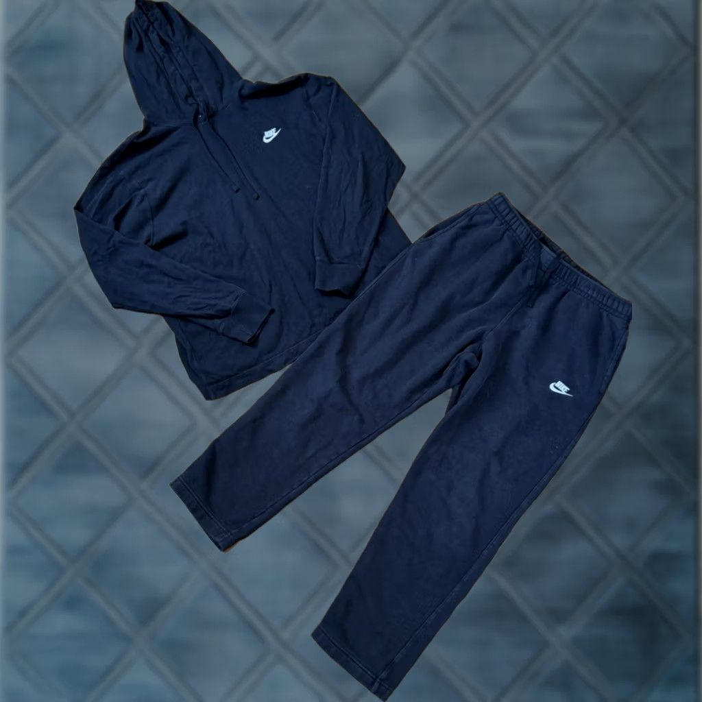 Nike Nike Sportswear Fleece Hoodie & Pants Joggers Set L Mens Black Size US L / EU 52-54 / 3 - 1 Thumbnail