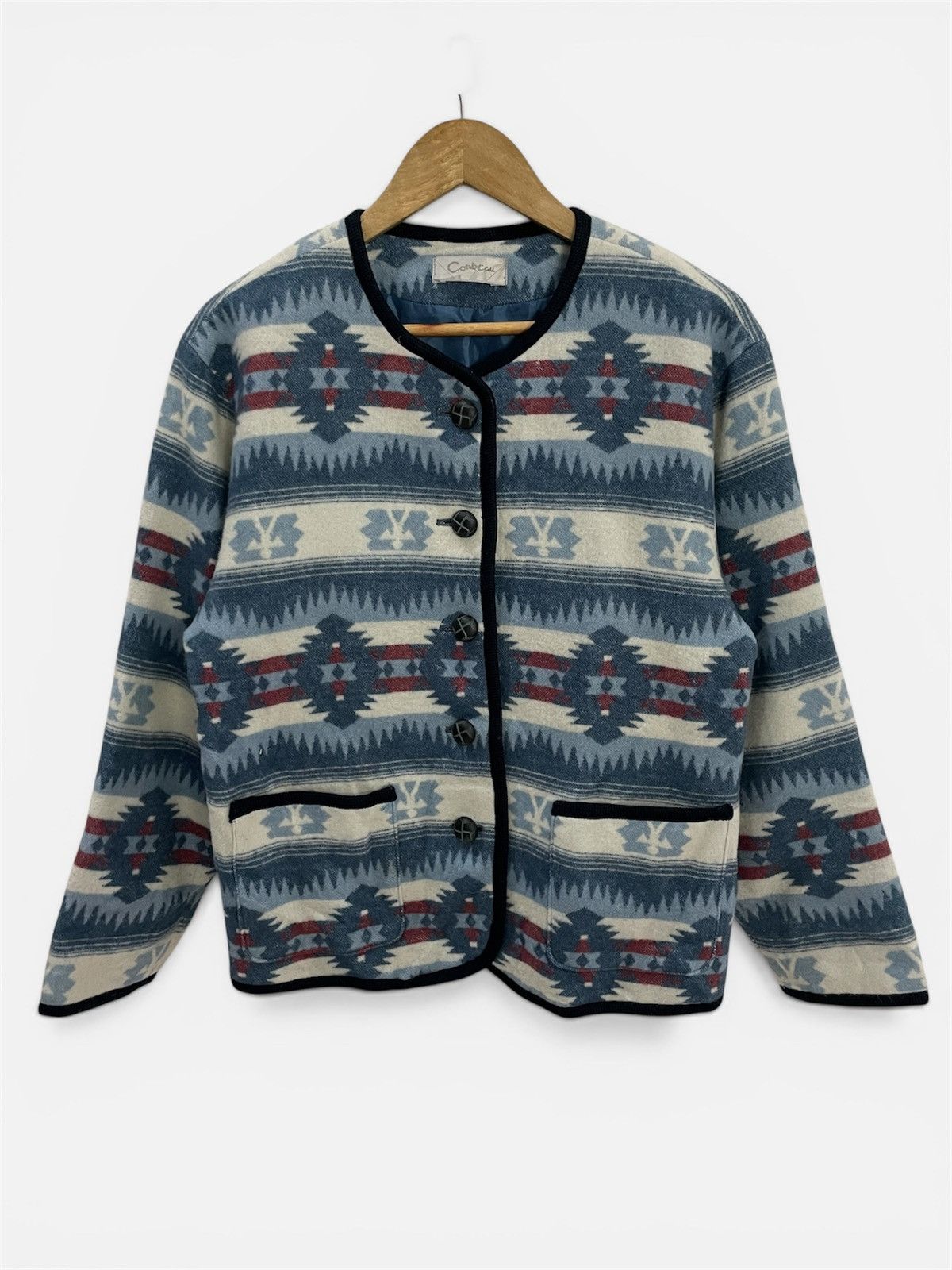 Japanese Brand Vintage Comcall Aztex Navajo Art Chicos Unisex Jacket Size US M / EU 48-50 / 2 - 1 Thumbnail