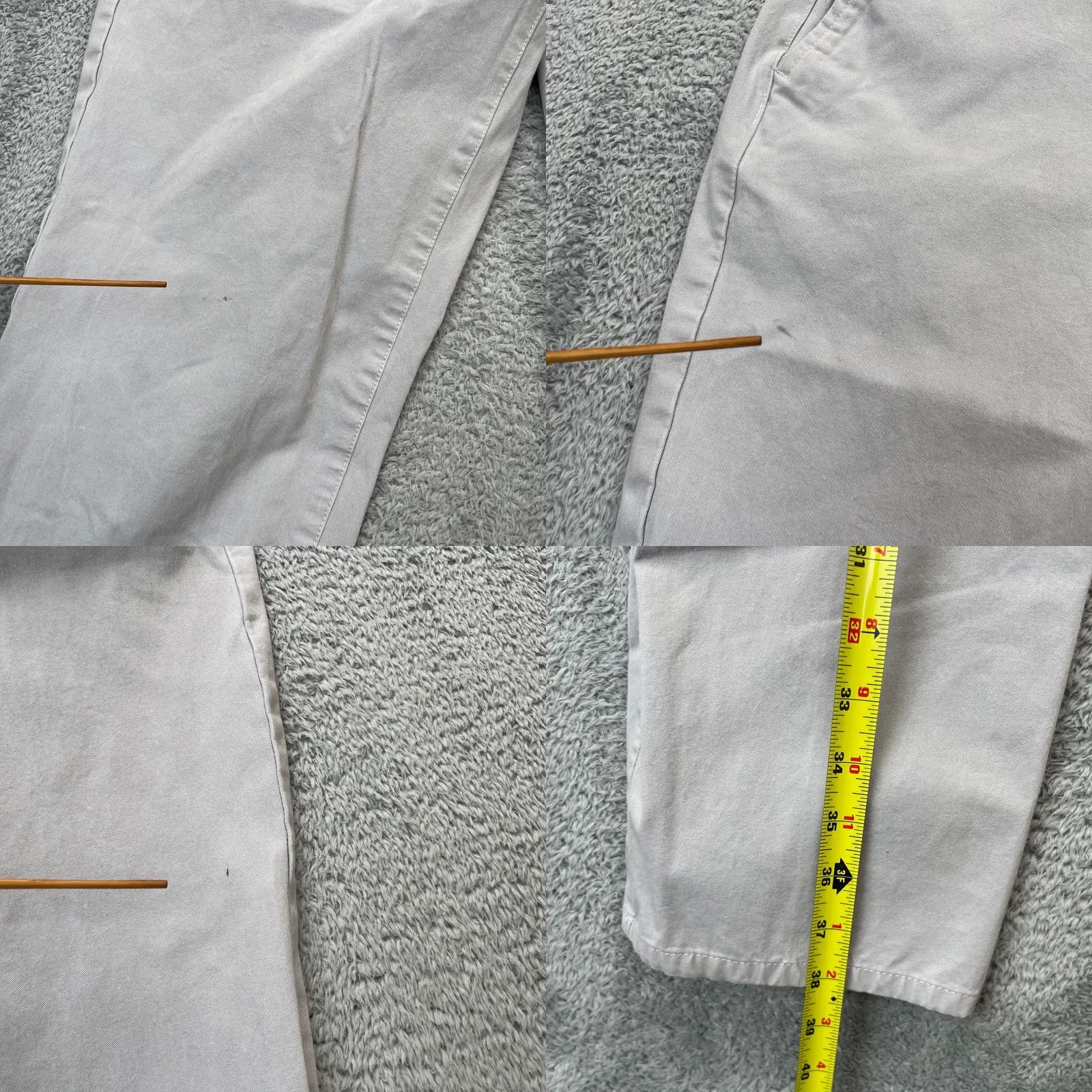 Bonobos Bonobos Pants Mens 32x30 Gray Chino Straight Leg Cotton Stretch Resort Wear Golf Size US 32 / EU 48 - 8 Thumbnail