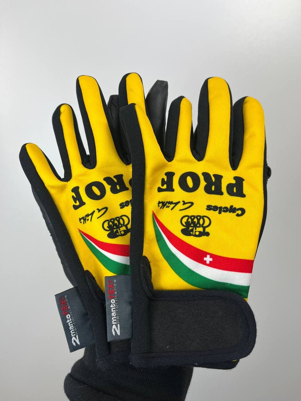 Other 2mantoTex Giro D Italia Cycling Gloves Yellow Winter Mens Size ONE SIZE - 1 Thumbnail