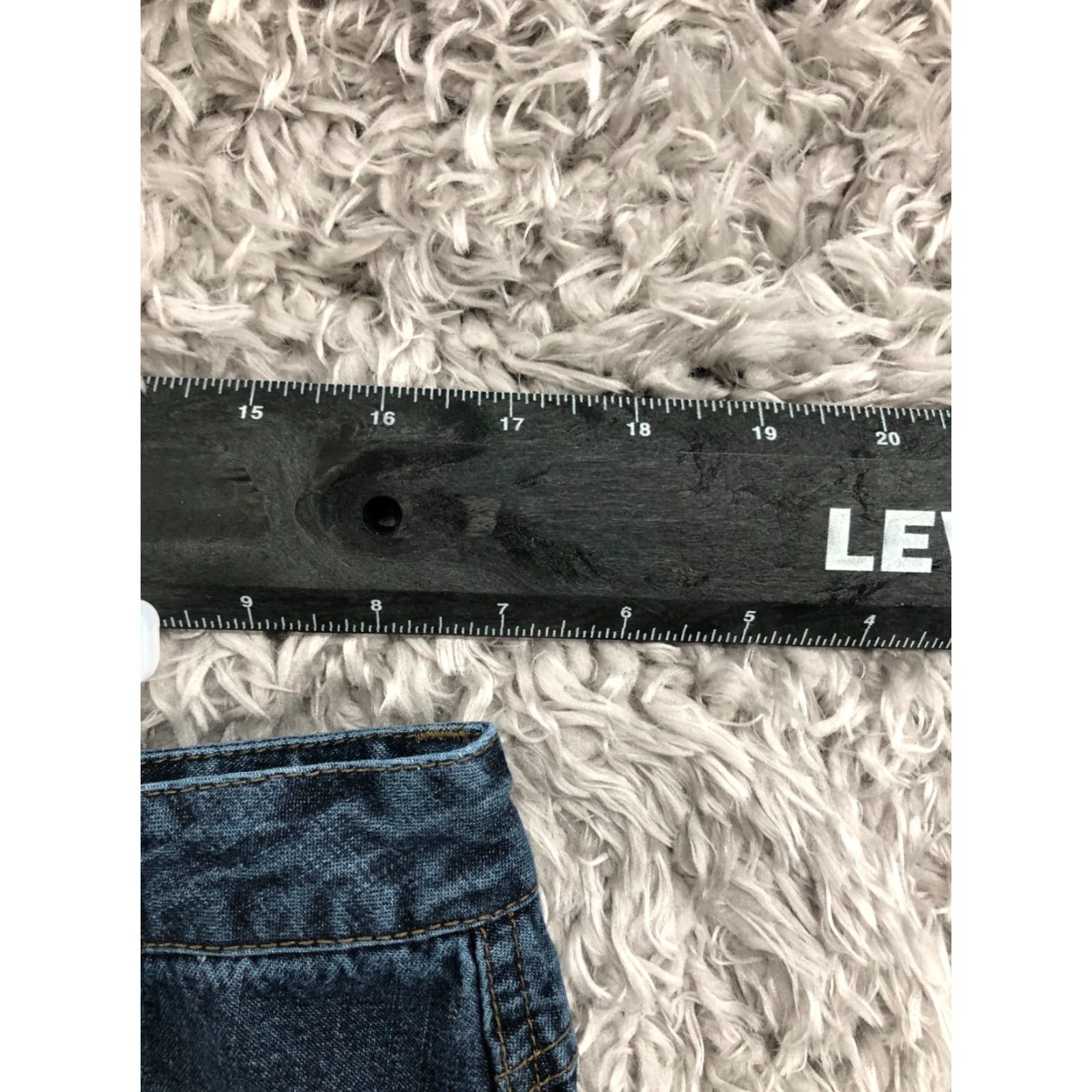Denime Mudd Denim Skirt Juniors Size 13 Knee Length Dark Wash Blue Denim ZIP Button Slit Casual Women/Mini/SKIRT Size 34" / US 12 / IT 48 - 2 Thumbnail