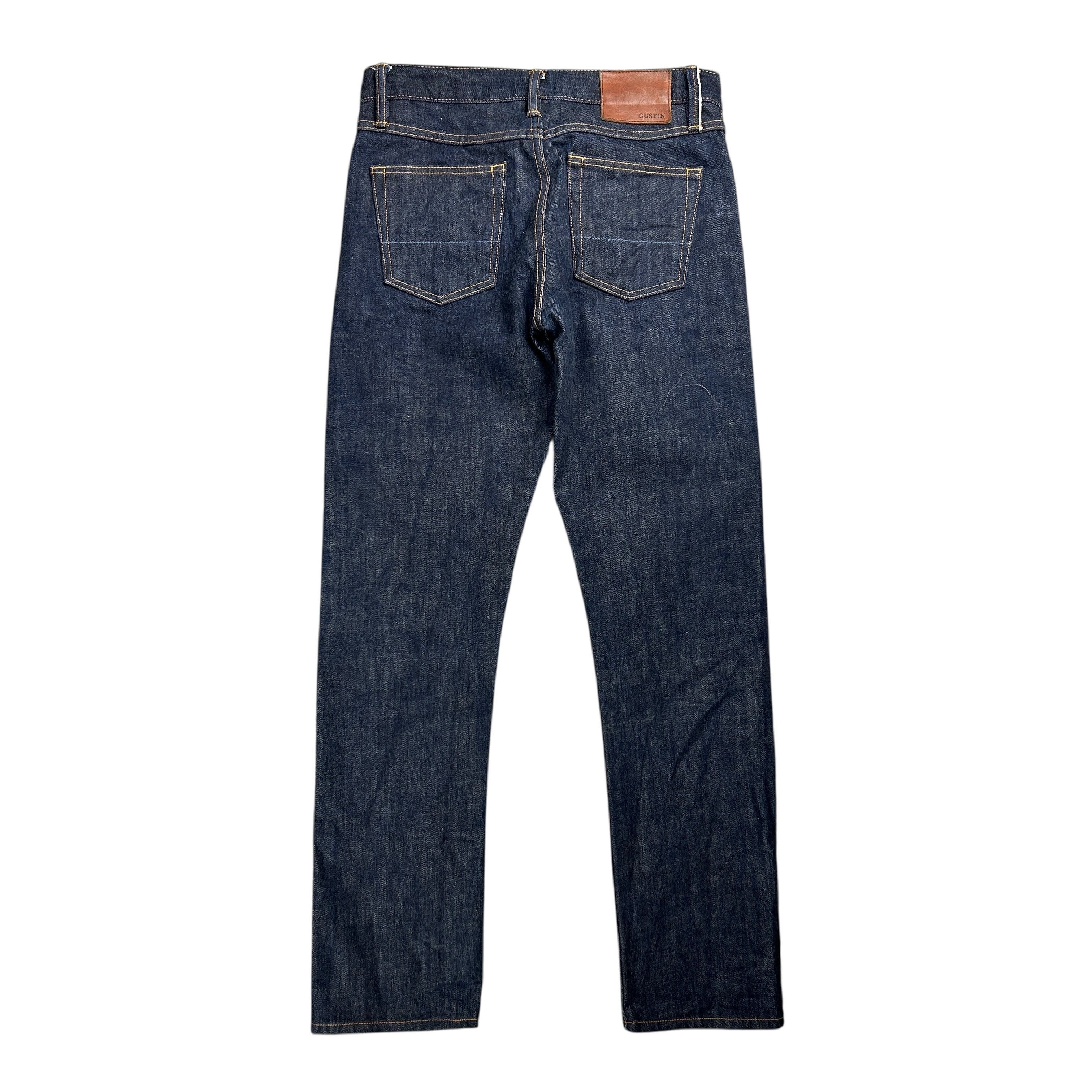 Gustin Gustin California Slim Raw Selvedge Denim Jeans Blue 31 Size US 31 - 2 Thumbnail