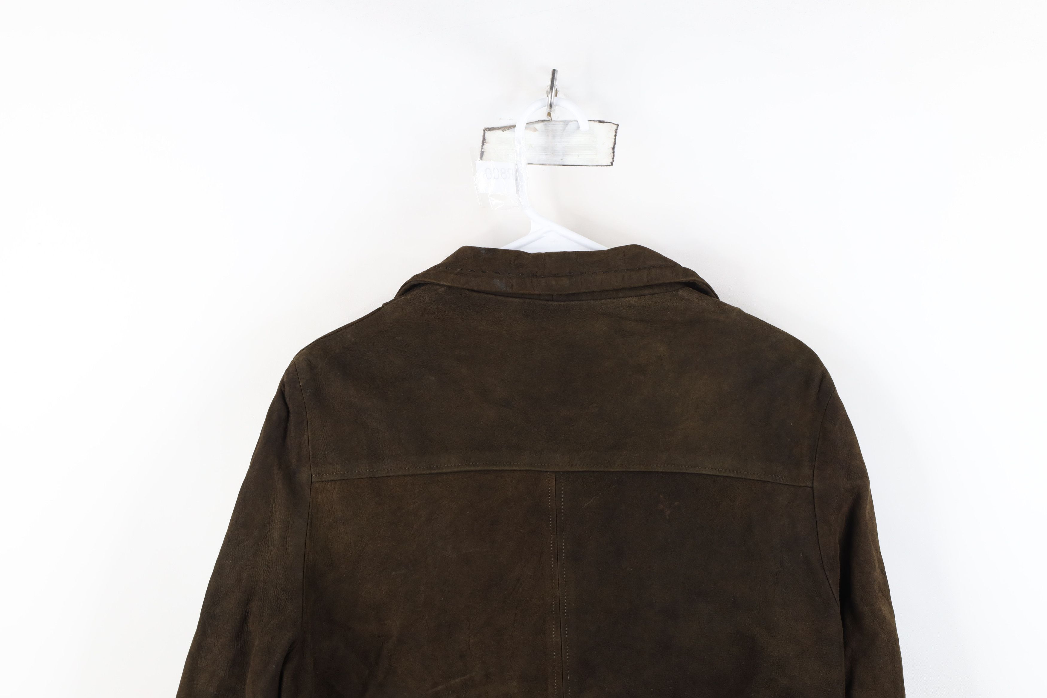 Vintage Vintage 60s 70s Streetwear Suede Leather Jacket Brown Size M / US 6-8 / IT 42-44 - 14 Thumbnail