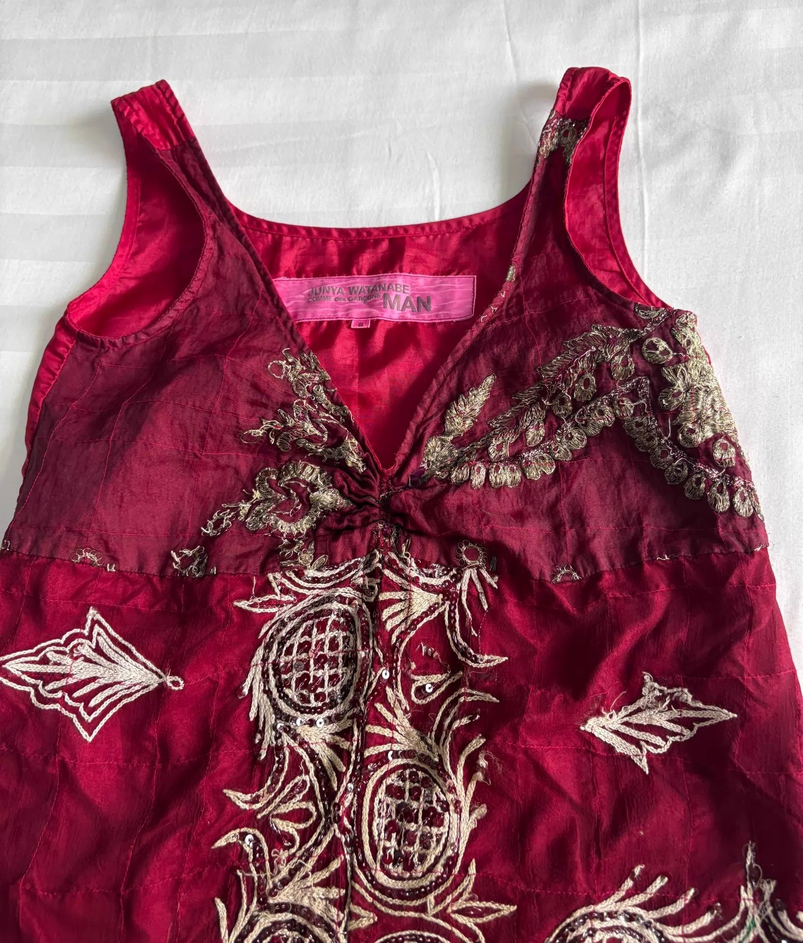 Junya Watanabe Junya Watanabe Vintage Beaded Embroidered Sleeveless S Size S / US 4 / IT 40 - 2 Thumbnail