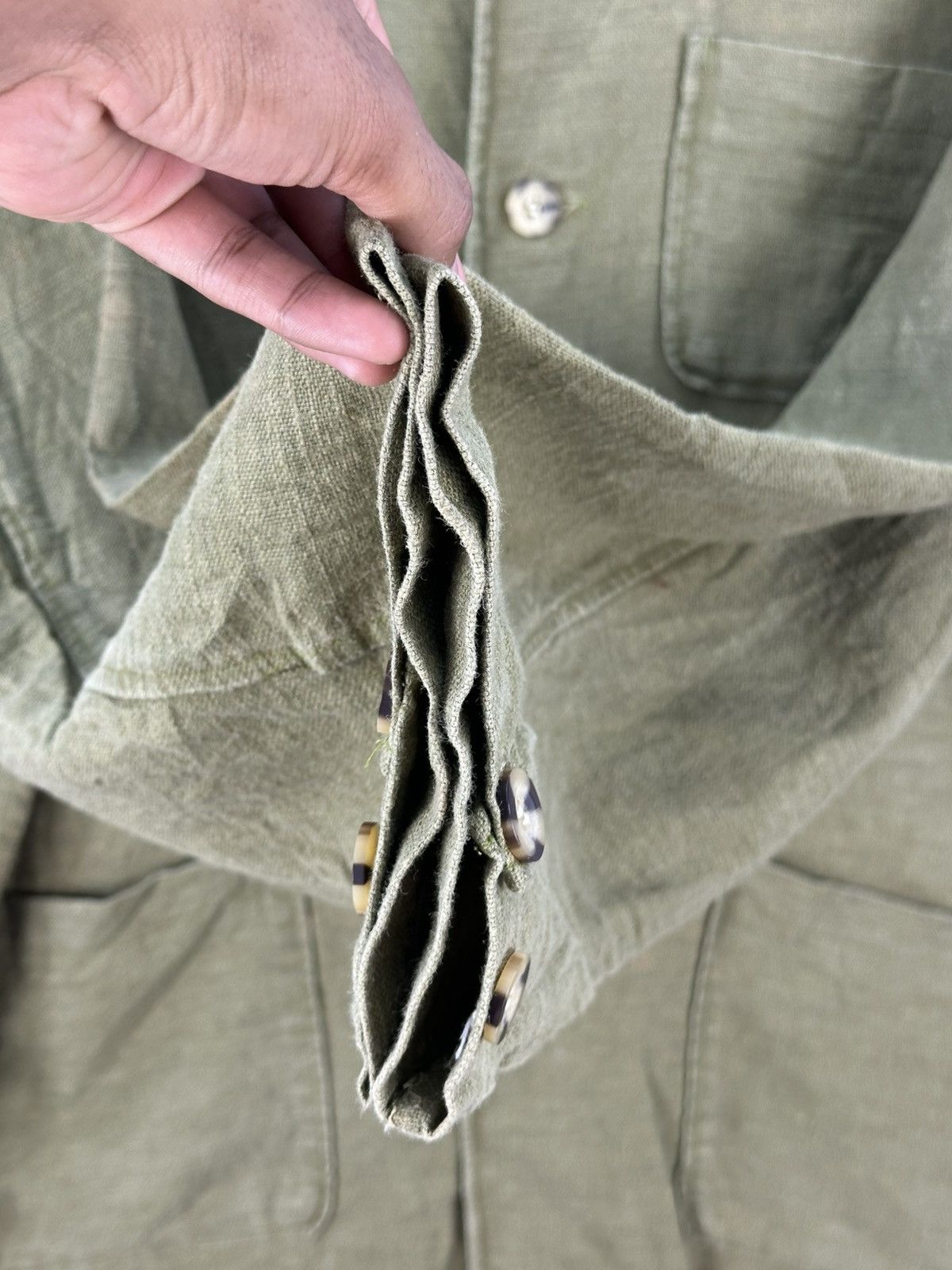 Japanese Brand Bayleaf Athlete Dept Hemp Fabric Chore Jacket Size US XXL / EU 58 / 5 - 9 Thumbnail