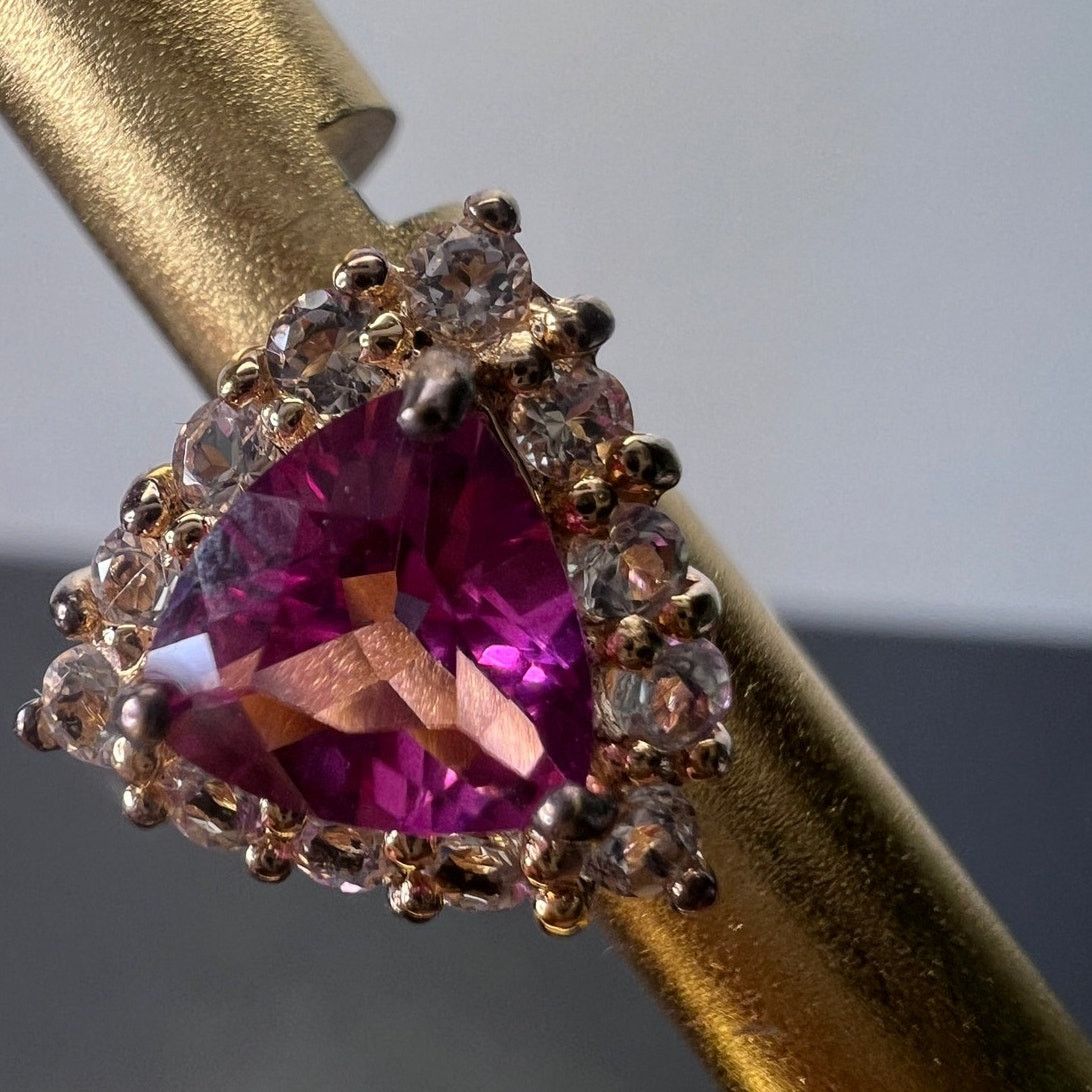 Other Pink topaz zircon stud earrings in rose gold over sterling Size ONE SIZE - 1 Thumbnail