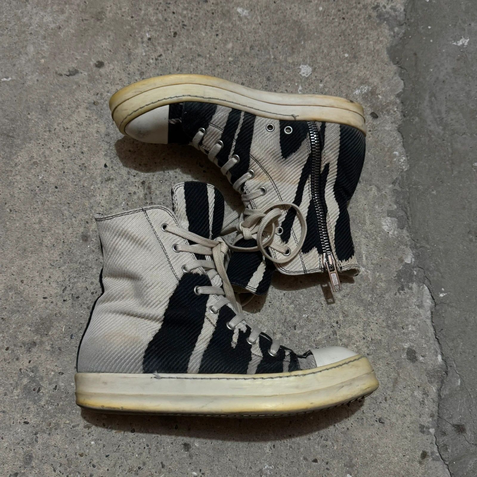 Rick Owens F/W 2016 Rick owens drkshdw vomit bleach ramones Size US 9 / IT 39 - 2 Thumbnail