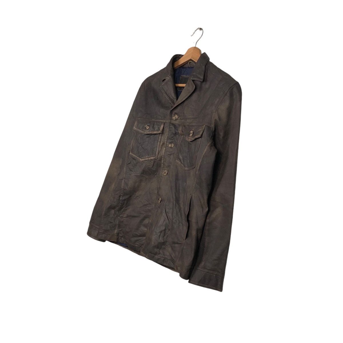 Japanese Brand 📌Vintage Biker Leather Jacket Button Custom Culture Size US M / EU 48-50 / 2 - 3 Thumbnail