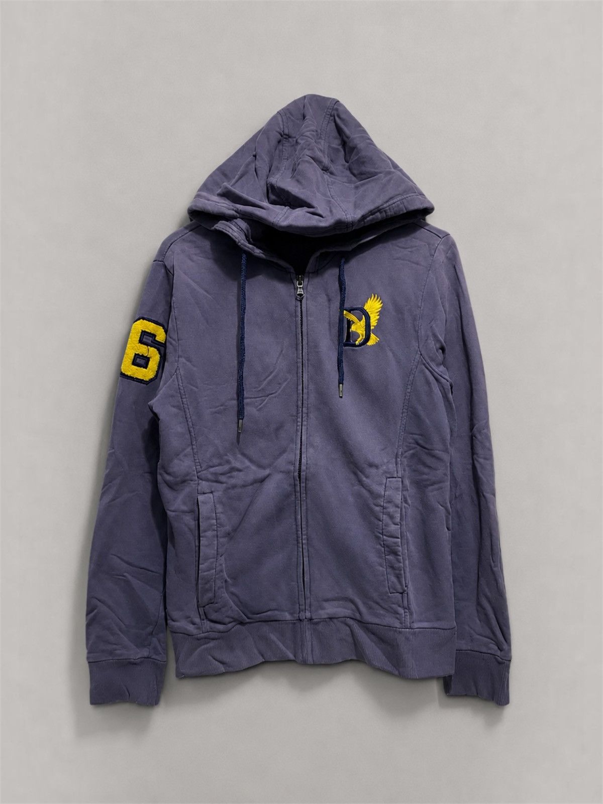 Japanese Brand Dohc Vintage Sunfaded Distressed Poem Zip Jacket Hoodie Size US L / EU 52-54 / 3 - 1 Thumbnail