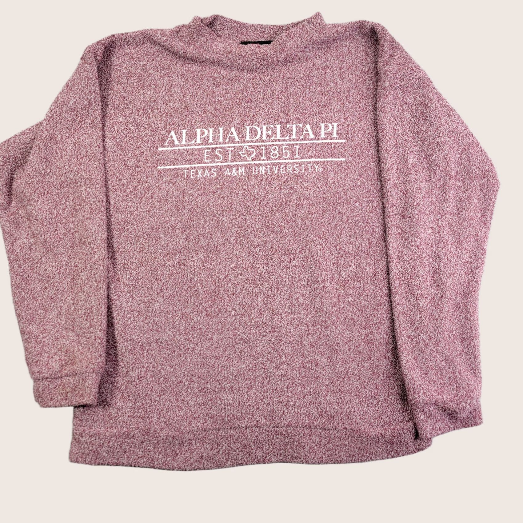 Vintage texas A&M aggies Womens Sweater Large Pullover University vintage Woolly Threads Red Mock Neck Long Sleeve Cotton Blend Size L / US 10 / IT 46 - 1 Thumbnail