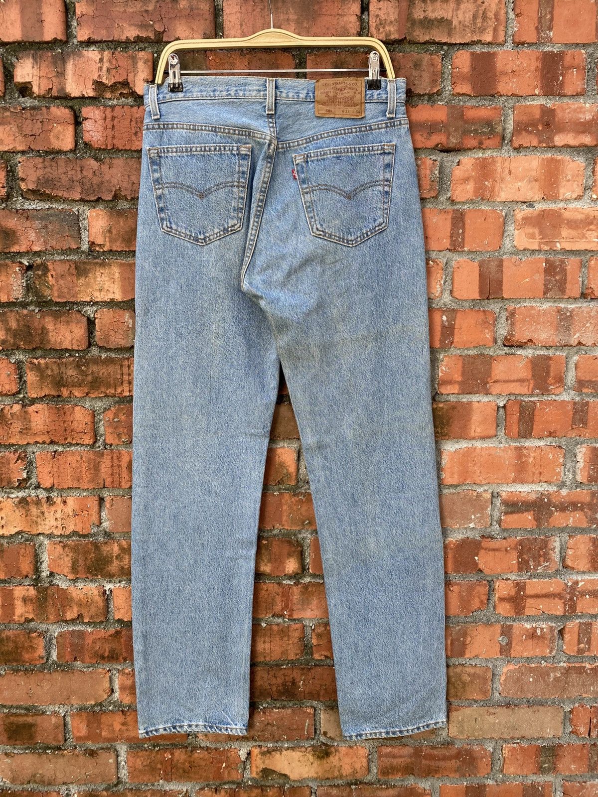 Levi's × Levi's Vintage Clothing × Vintage W33x33 vintage levi's 501 made in USA faded 90s Size US 33 - 2 Thumbnail