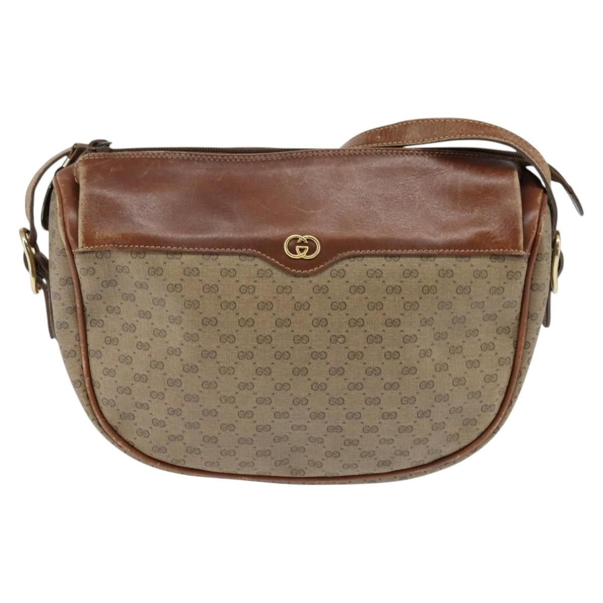 Gucci GUCCI Micro GG Supreme Shoulder Bag Pvc Beige Gold 001 984 Size ONE SIZE - 2 Thumbnail