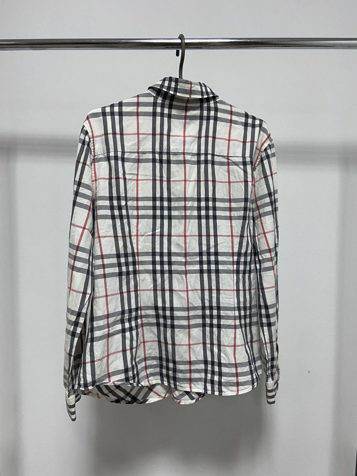 Burberry × Vintage Burberry Vintage Button Ups Classic Nova Check Womans Size L / US 10 / IT 46 - 3 Thumbnail