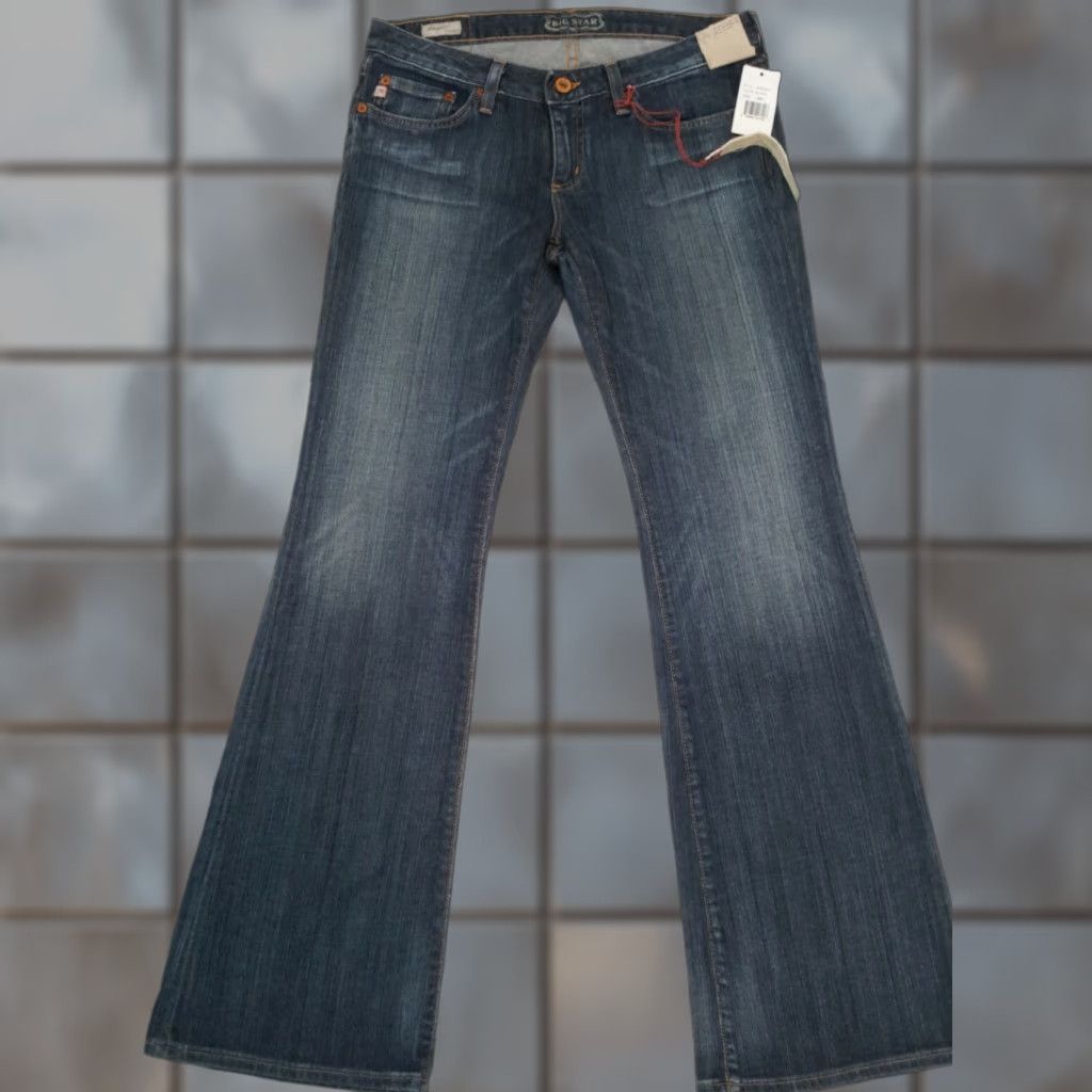 VINTAGE Big Star Women's Denim Jeans Bootcut Sweet Low Rise Stars