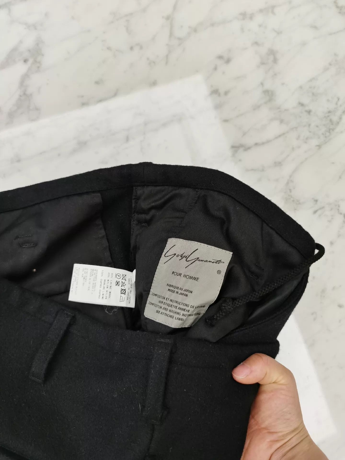 Yohji Yamamoto Yohji Yamamoto Wool 7/8 Wide Leg Bootcut WaistAdj 98N S1 Size US 30 / EU 46 - 8 Thumbnail