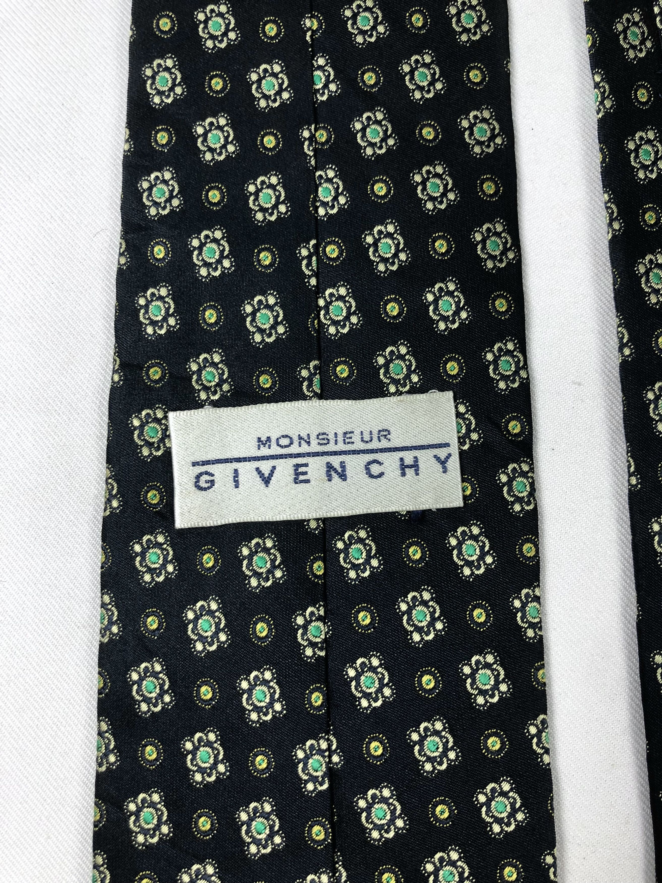 Givenchy Rare Monsieur Givenchy Silk Tie Size ONE SIZE - 7 Thumbnail