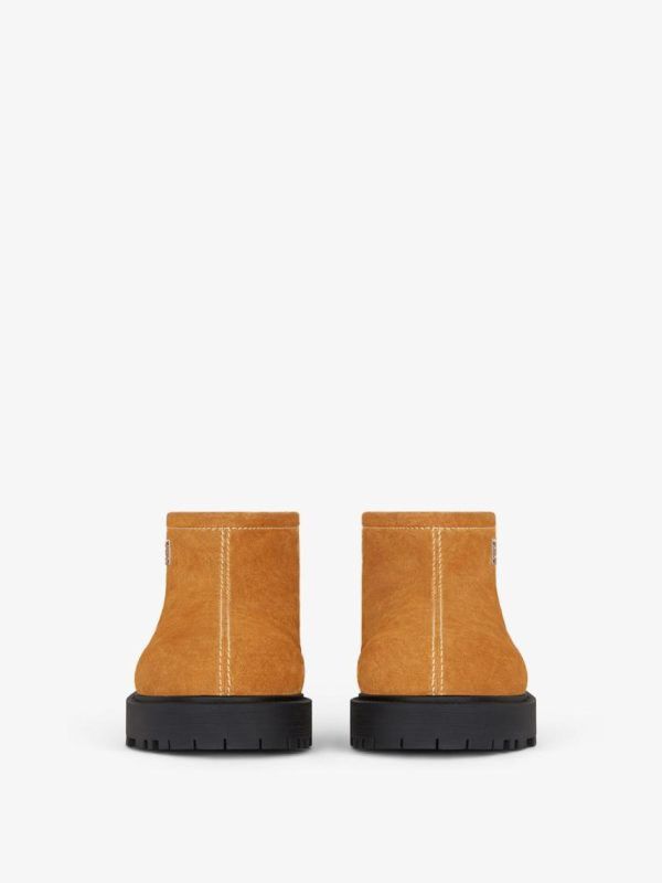 Givenchy o1srvl11e1024 Storm Ankle Boots Suede Shearling Beige Size US 11 / EU 44 - 2 Thumbnail