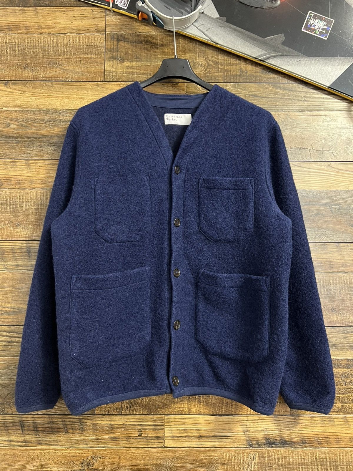 Universal Works UNIVERSAL WORKS Wool Fleece Sweater Blanket Cardigan Jacket Size US M / EU 48-50 / 2 - 1 Thumbnail