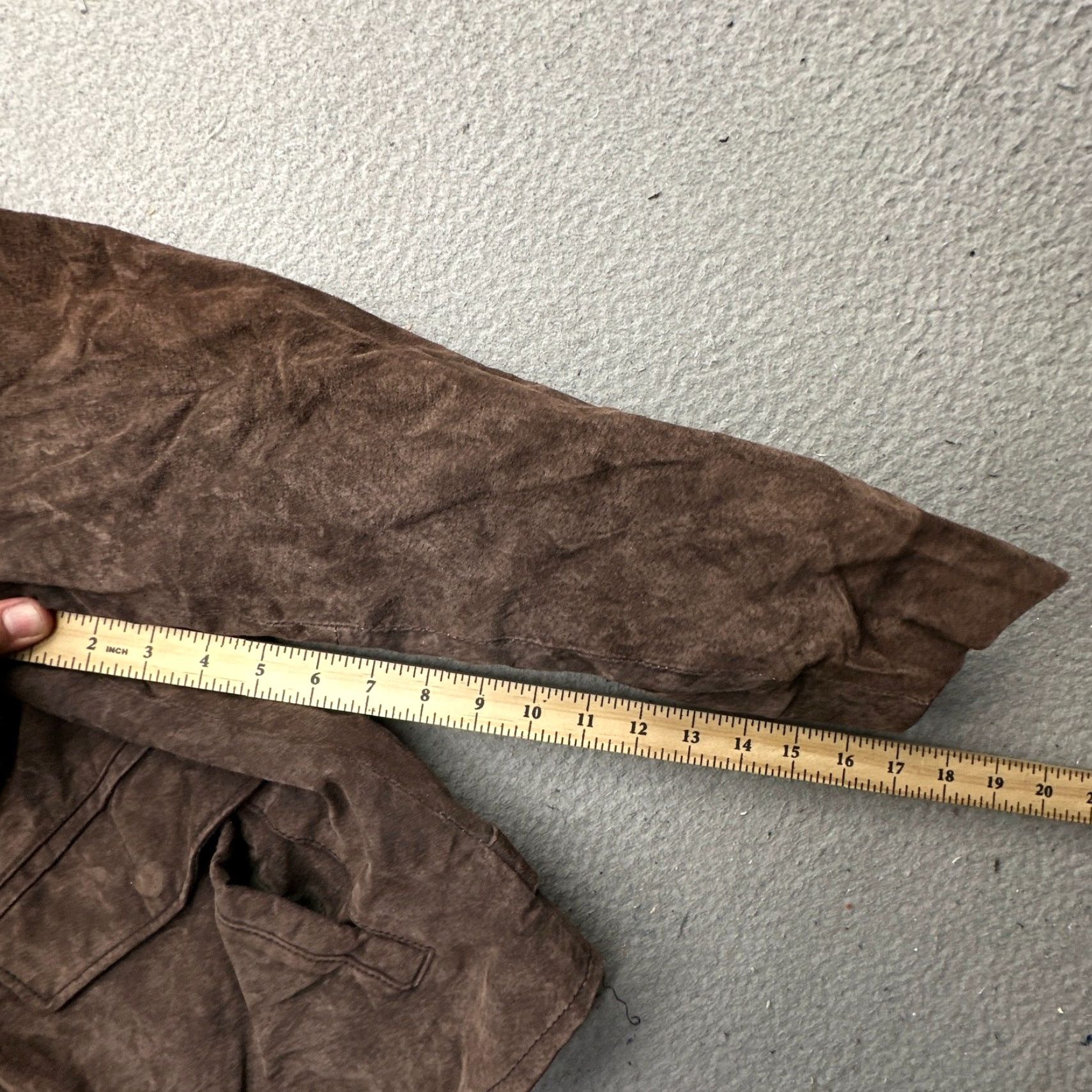 Vintage VINTAGE JLC Bomber Jacket Mens Medium Brown Suede Leather Quilt Lined Short 90s Fall Winter Size US M / EU 48-50 / 2 - 4 Thumbnail