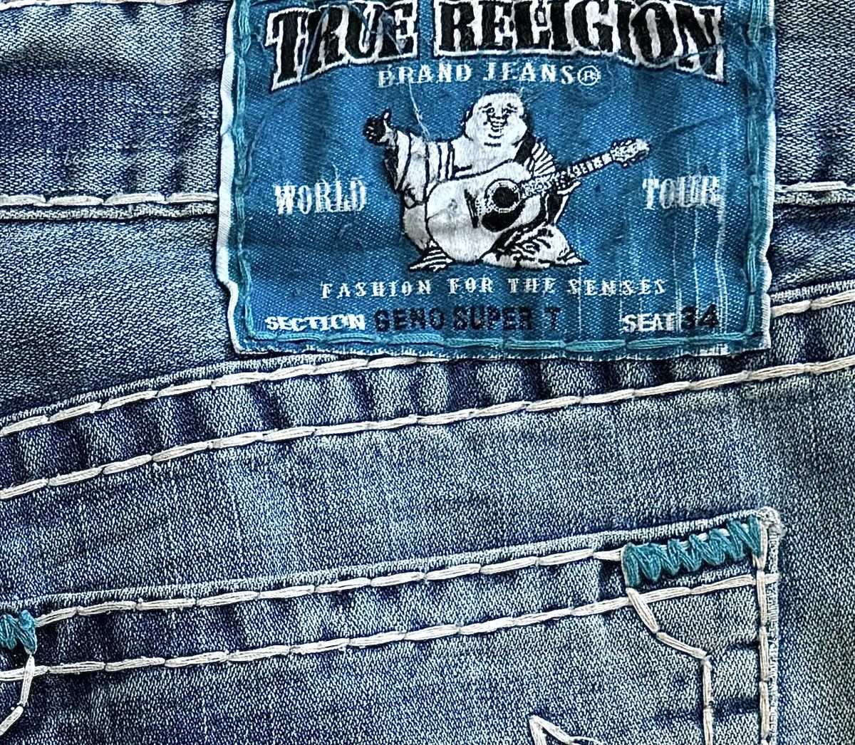 True Religion True Religion Geno Super T Jeans Size US 34 / EU 50 - 4 Thumbnail