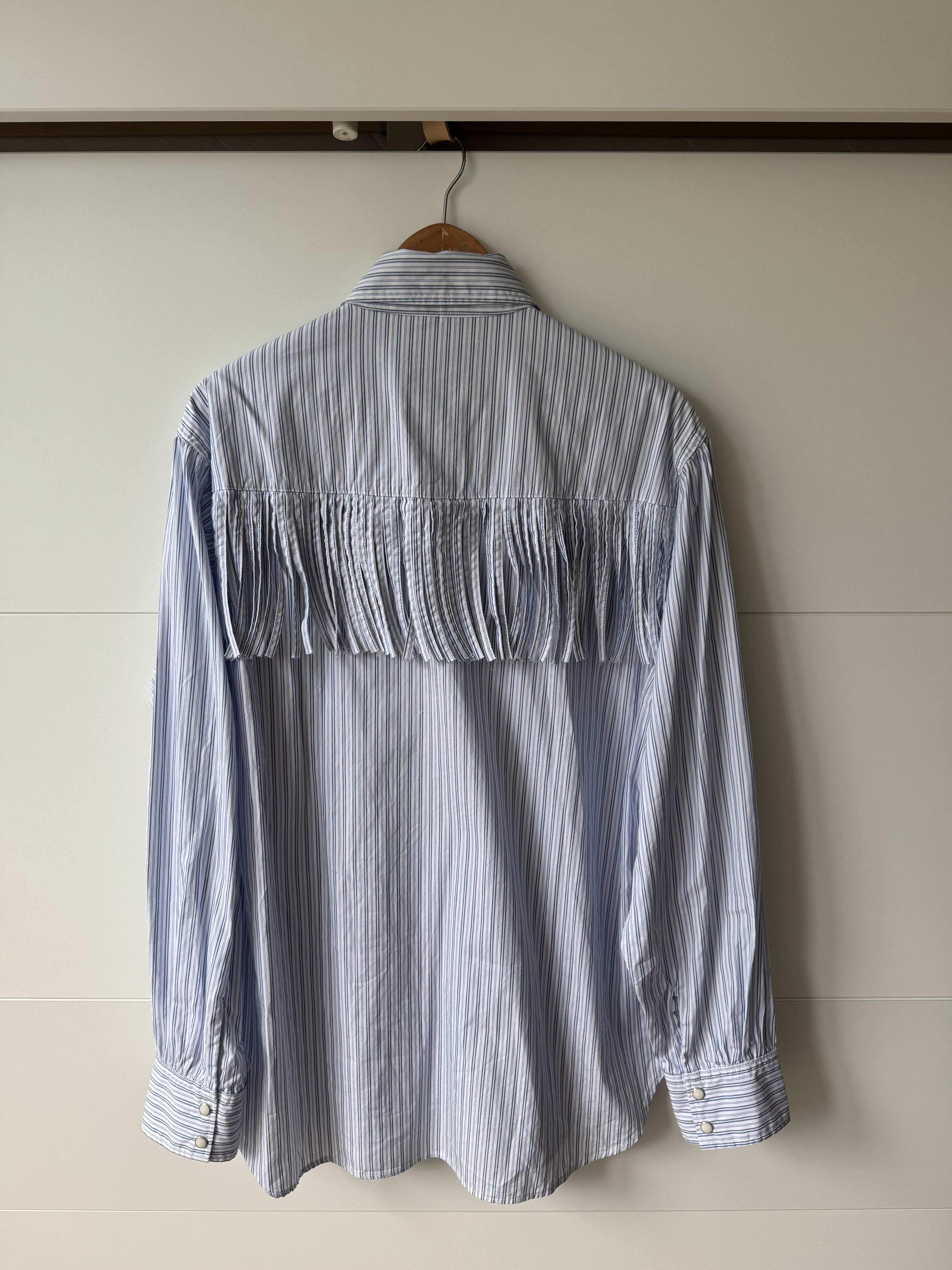 Kapital [3] Cotton Fringe Husky Western Shirt in Stripe Size US L / EU 52-54 / 3 - 3 Thumbnail