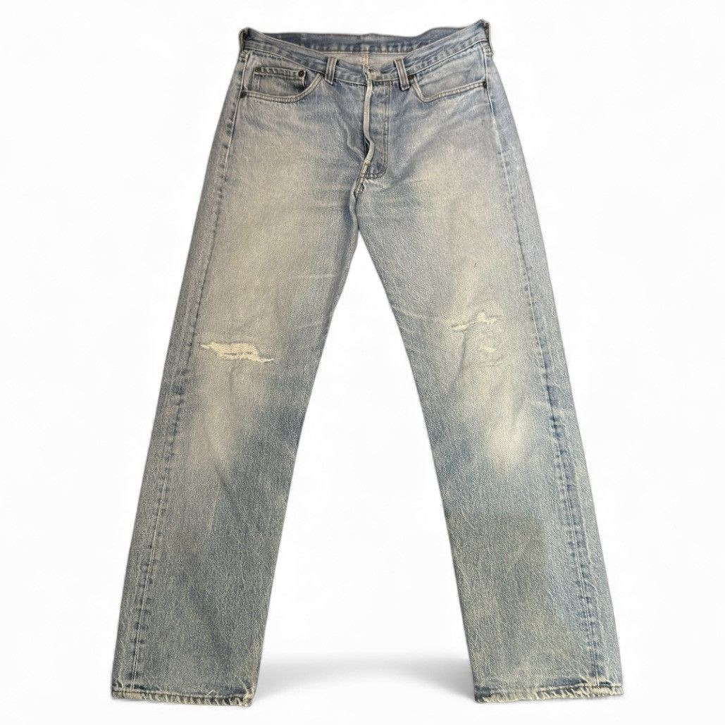 Levi's Vintage Clothing 🔥🇺🇸 Vintage Levis 501 Classic Aging Distressed Denim Size US 33 - 1 Thumbnail