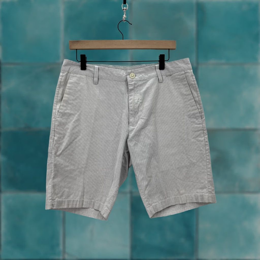 Vintage Linksoul Golf Shorts Mens 32 Gray Striped Performance Stretch Fabric Outdoors Size US 32 / EU 48 - 1 Thumbnail