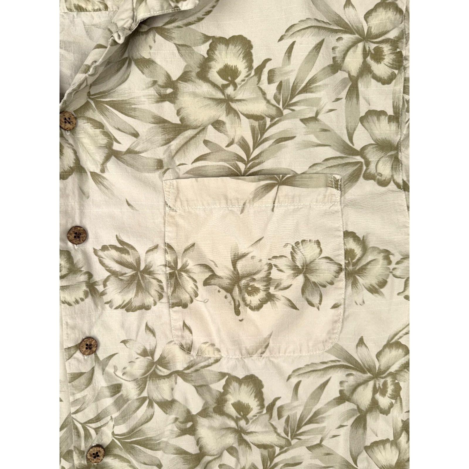 Tommy Bahama VINTAGE Tommy Bahama Shirt Men? Extra Large Ivory Silk Button-Up Hawaiian Floral Short Sleeve Beach Designer XL Ivory Silk Button-Up Mens 90s? Size US XL / EU 56 / 4 - 6 Thumbnail