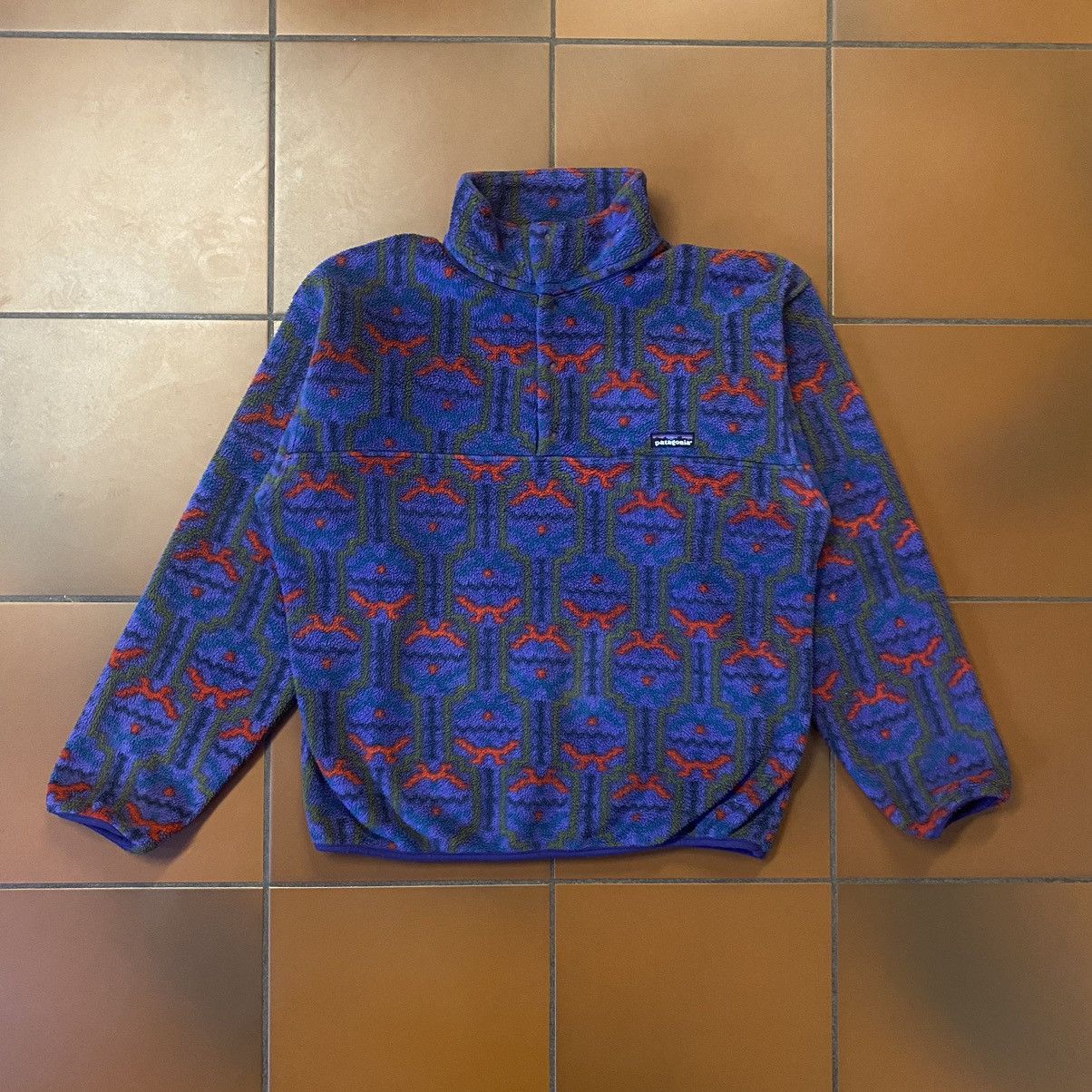 Patagonia × Vintage Vintage Patagonia 1994 Tehuelche Blueberry Synchilla USA Size US M / EU 48-50 / 2 - 1 Thumbnail