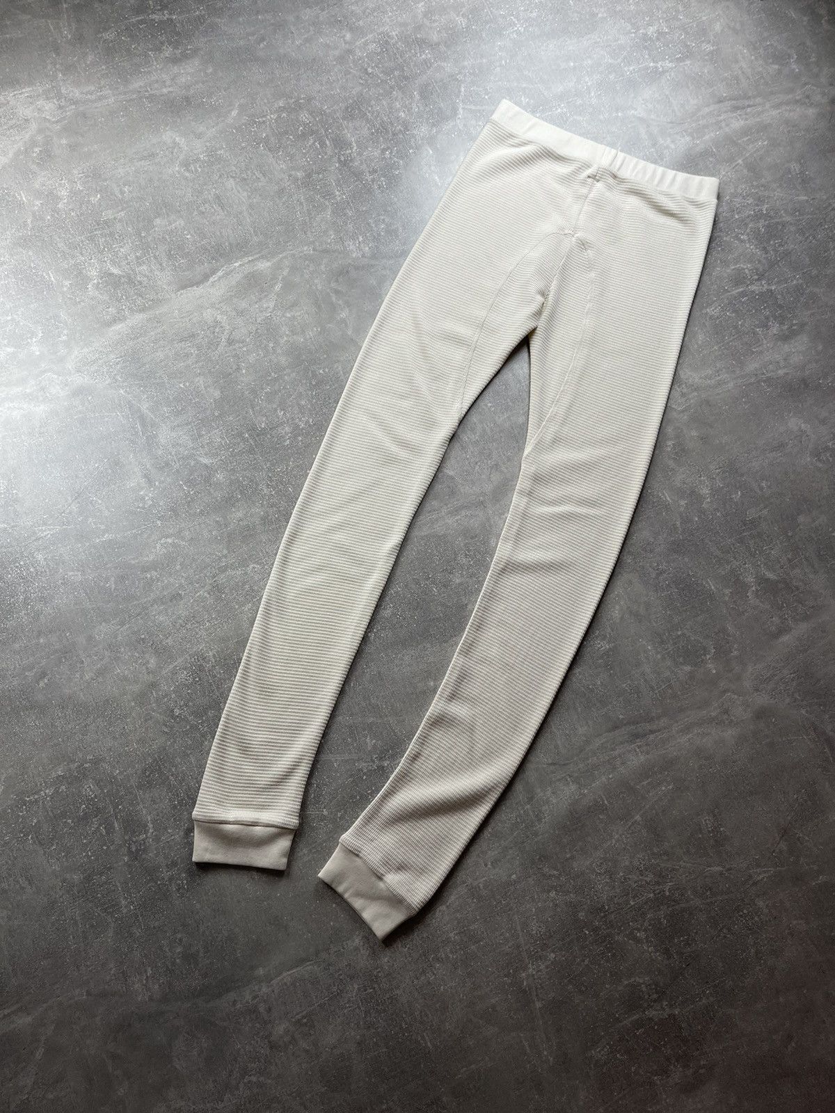 Off-White Off White Ribbed Cotton Thermal Long Johns Ivory Size L Size US 36 / EU 52 - 5 Thumbnail