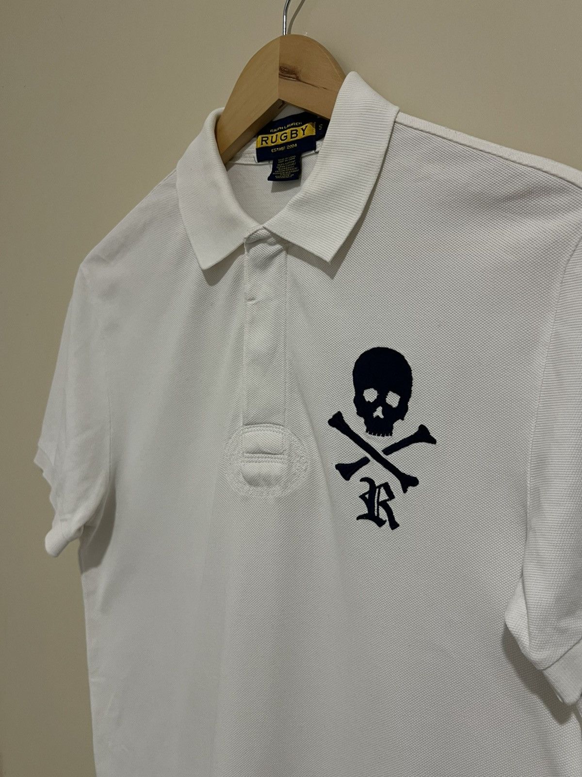 Rugby Ralph Lauren Vintage Rugby Ralph Lauren Skull & Crossbones Polo Shirt Size US S / EU 44-46 / 1 - 4 Thumbnail