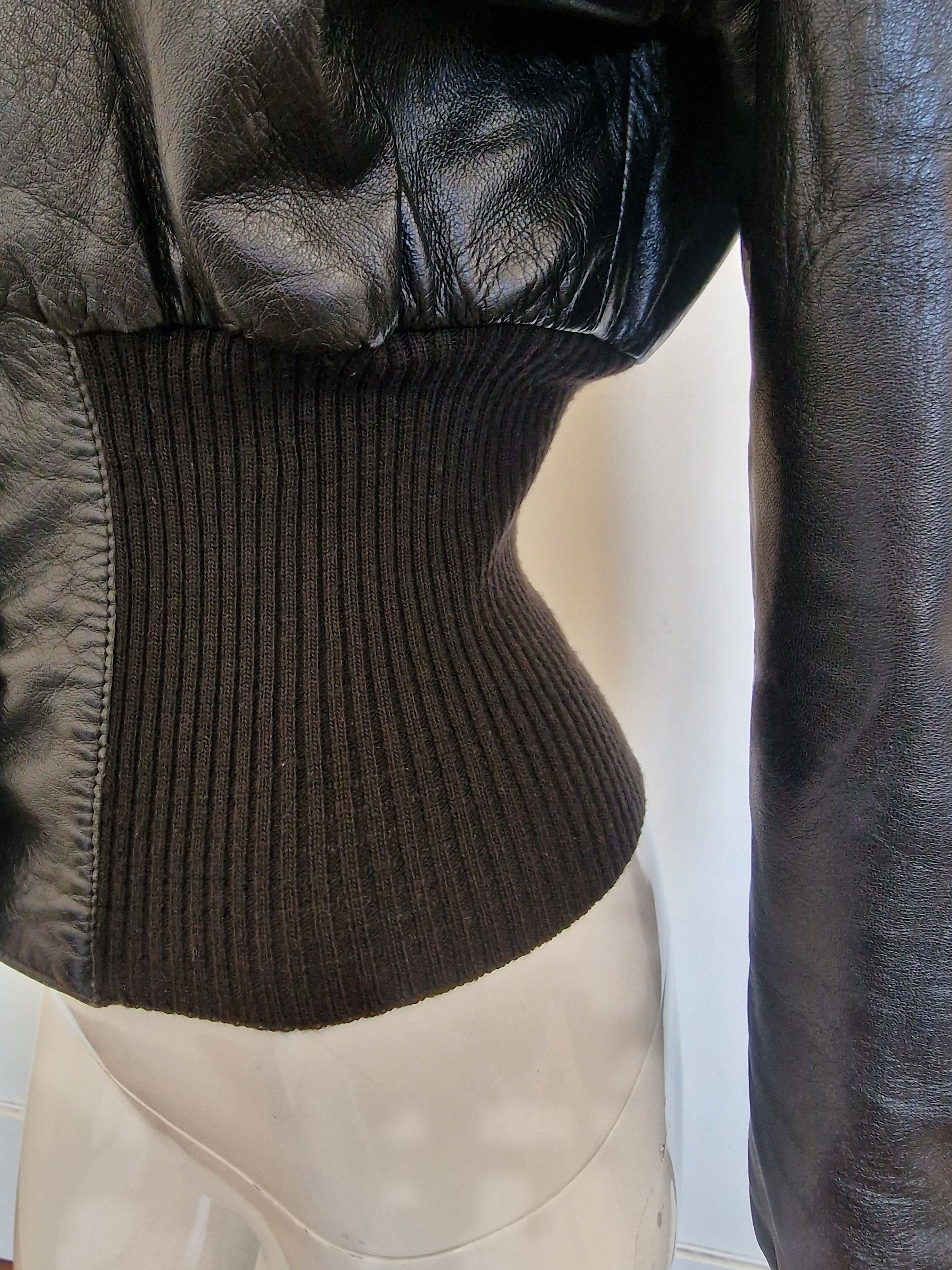 Jean Paul Gaultier Jean Paul Gaultier F/W 1995 Virus Leather XS Small Jacket Size S / US 4 / IT 40 - 9 Thumbnail