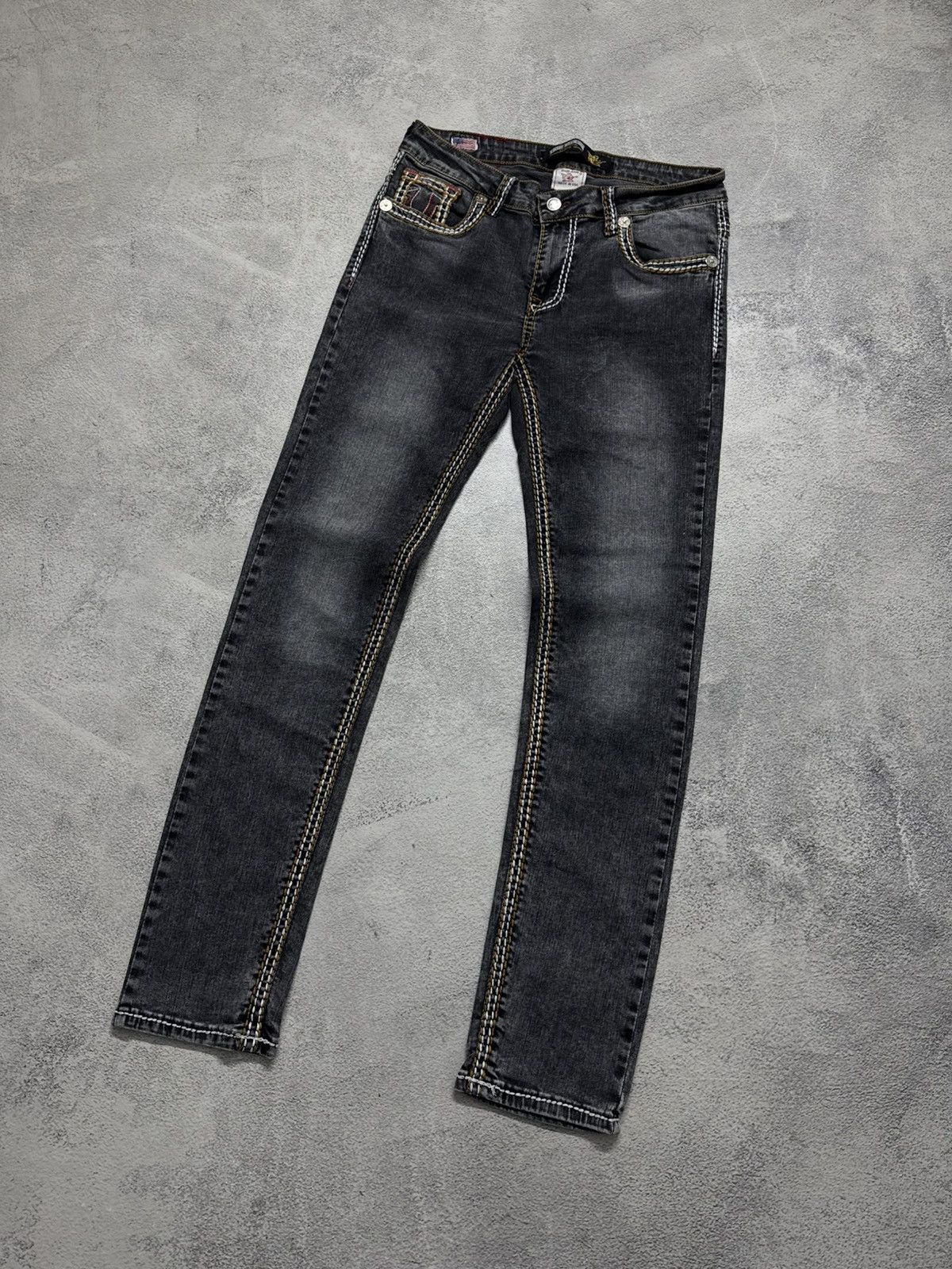 True Religion Vintage Y2k True Religion USA Denim Jeans 90’s Size 33" - 11 Thumbnail