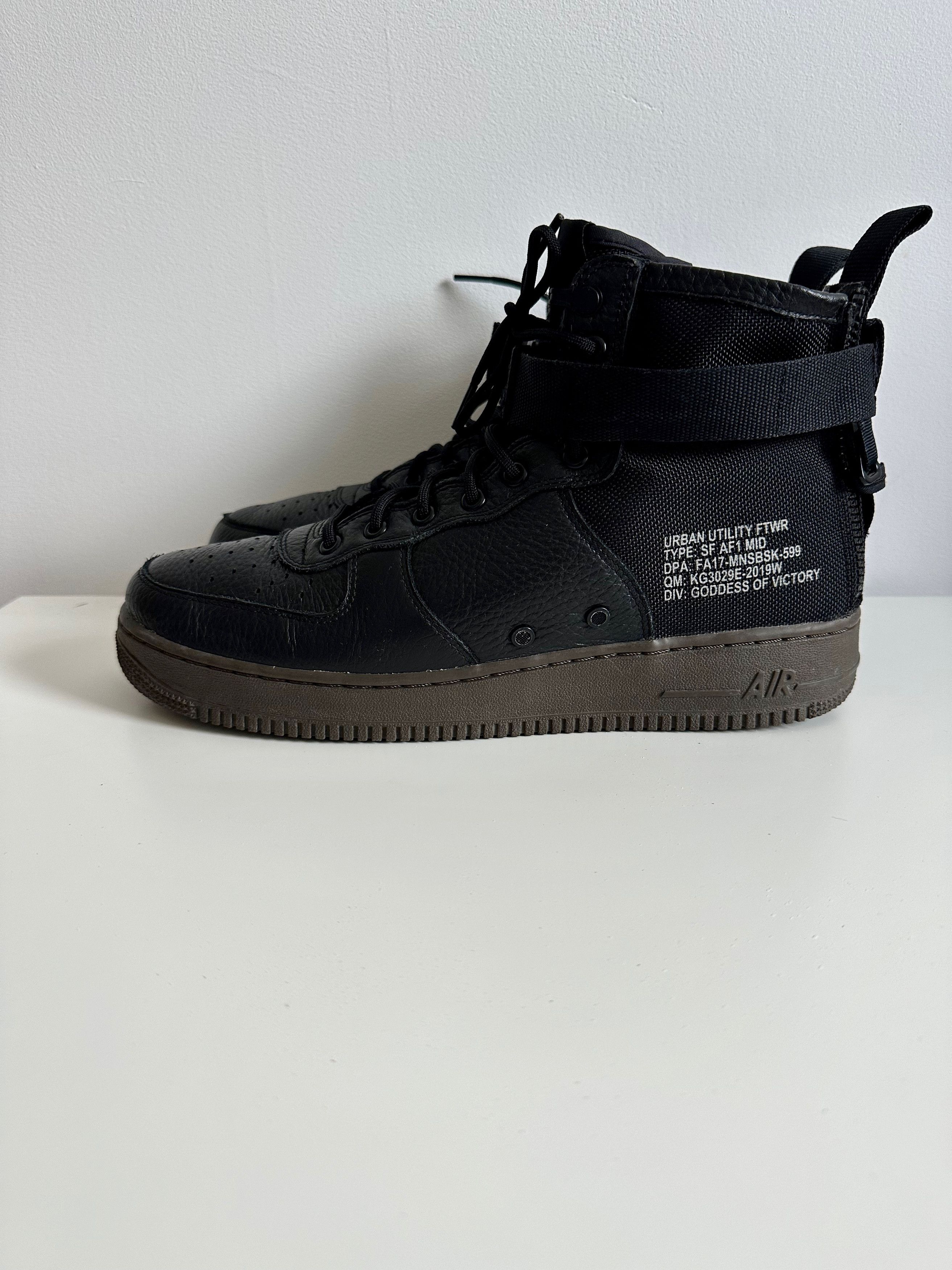 Nike SF Air Force Mid Hazel leather sneakers