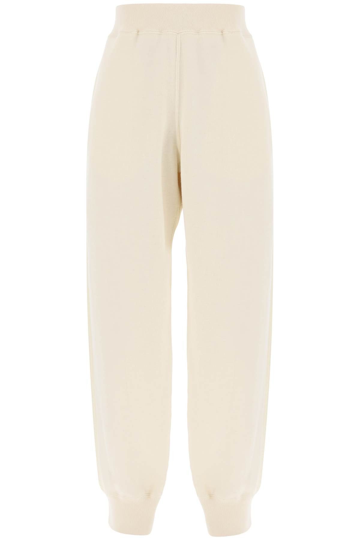 image of Jil Sander Wool-Cotton Sweatpants in Coconut, Women's (Size 26)