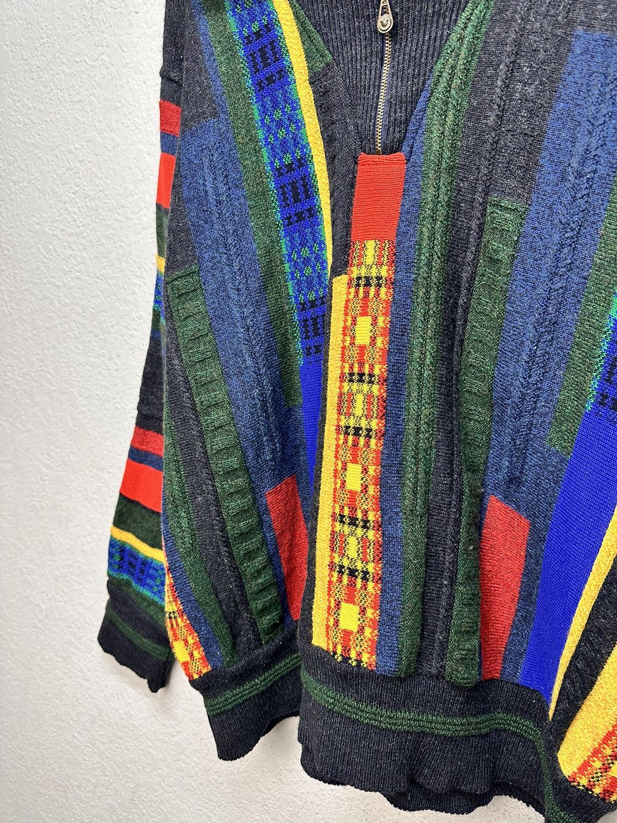 Carlo Colucci Carlo Colucci vintage knit sweater coogi style 90s germany Size US L / EU 52-54 / 3 - 5 Thumbnail