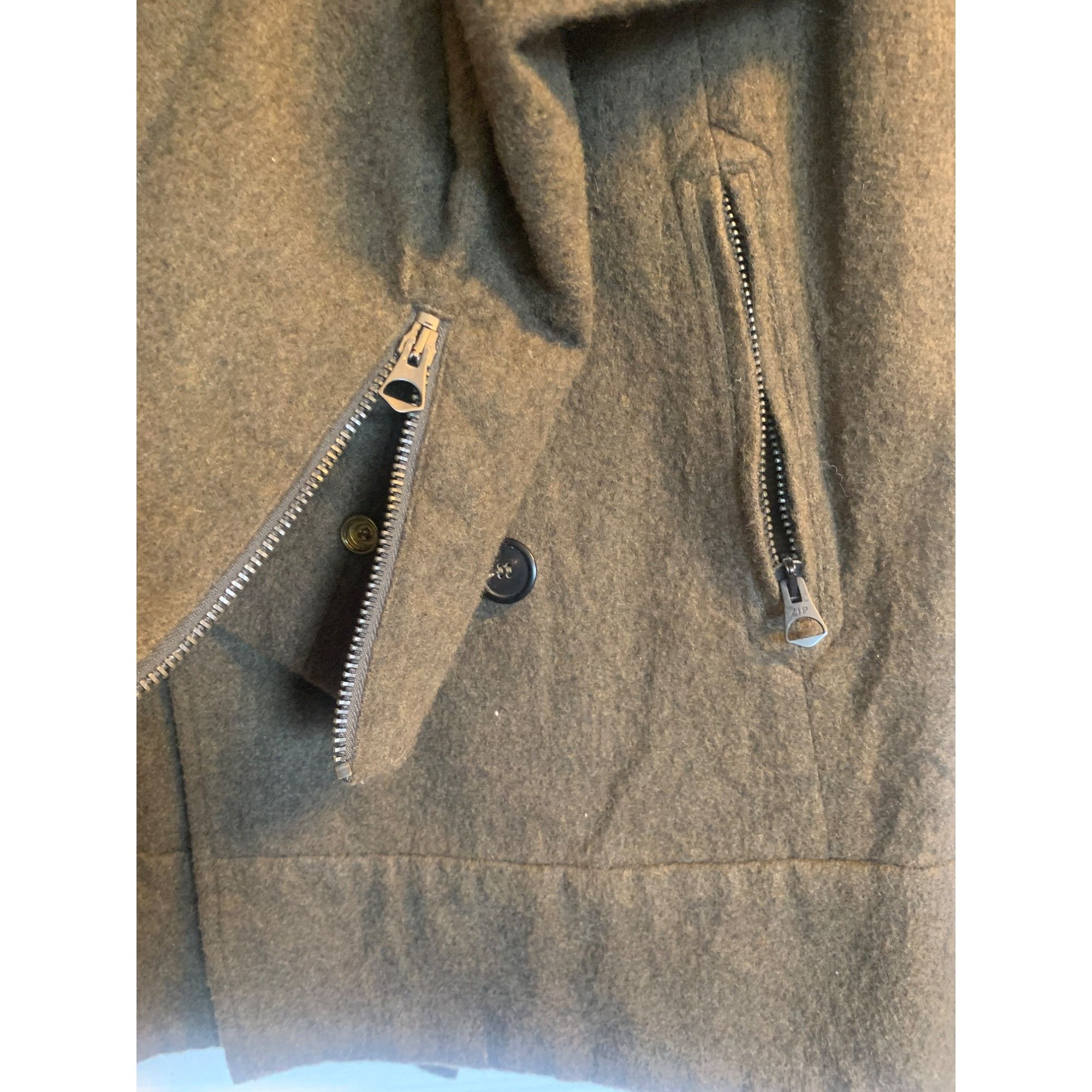Golden Goose Golden Goose Deluxe Women's Green Double Breasted Pea Coat Size L / US 10 / IT 46 - 10 Thumbnail