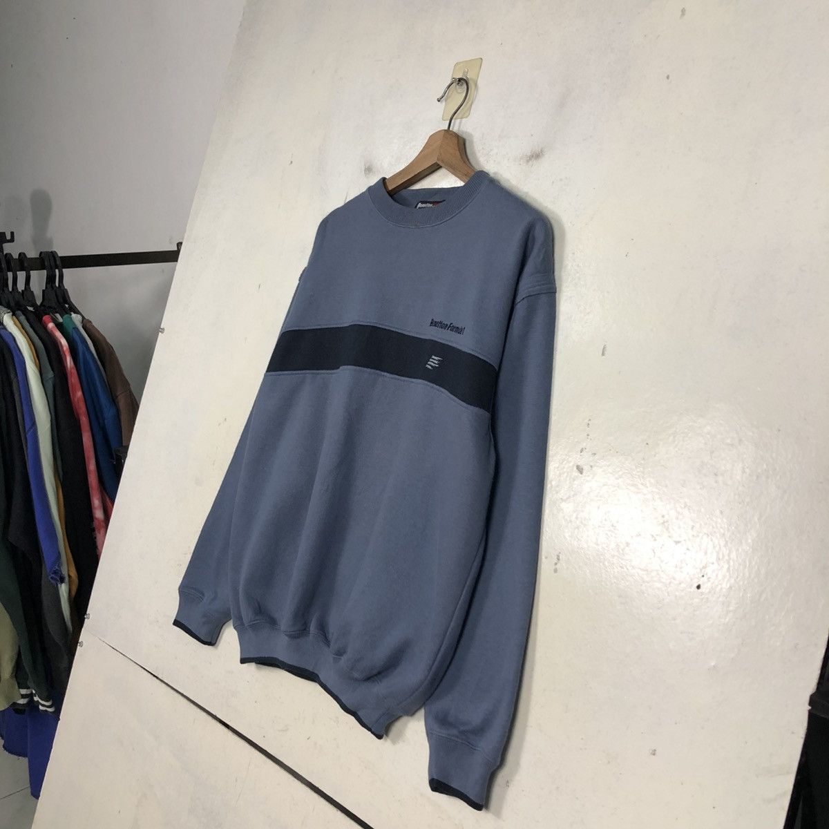 Japanese Brand 📌Vintage Sweatshirt Benetton Formula 1 Big Logo Size US M / EU 48-50 / 2 - 4 Thumbnail