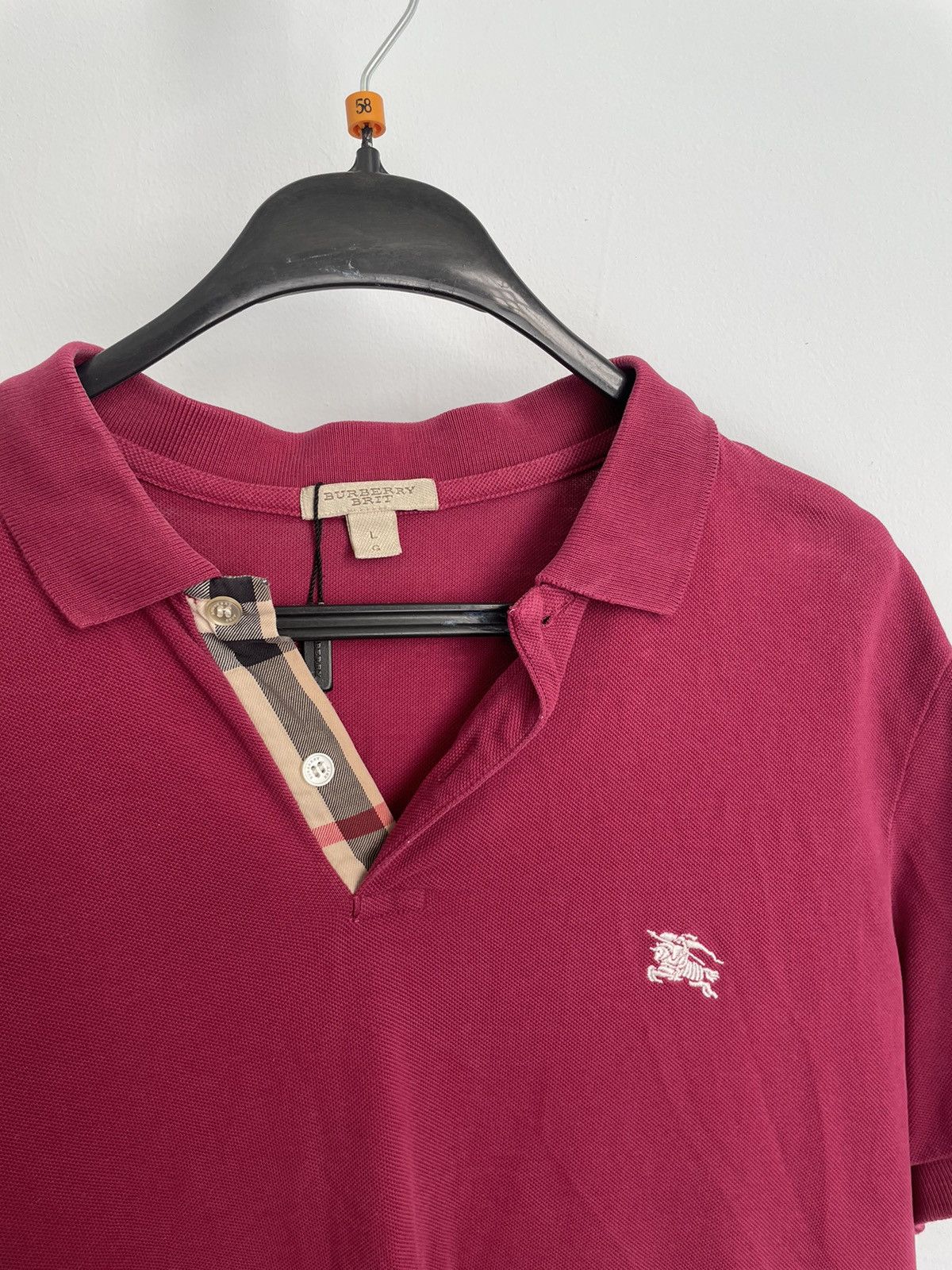 Burberry crazy burberry polo t-shirt luxury Size US L / EU 52-54 / 3 - 2 Thumbnail
