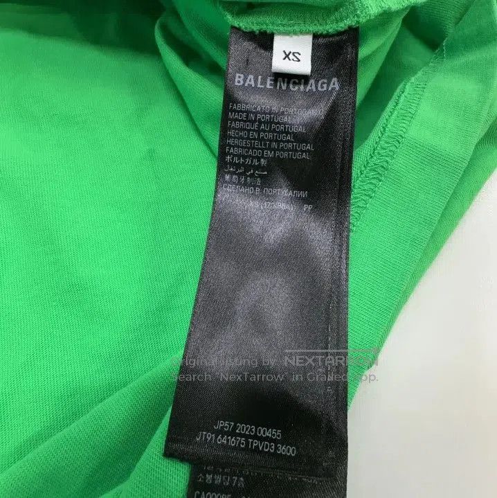 Balenciaga Balenciaga Green Graphic Short Sleeve T. Size US XS / EU 42 / 0 - 1 Thumbnail