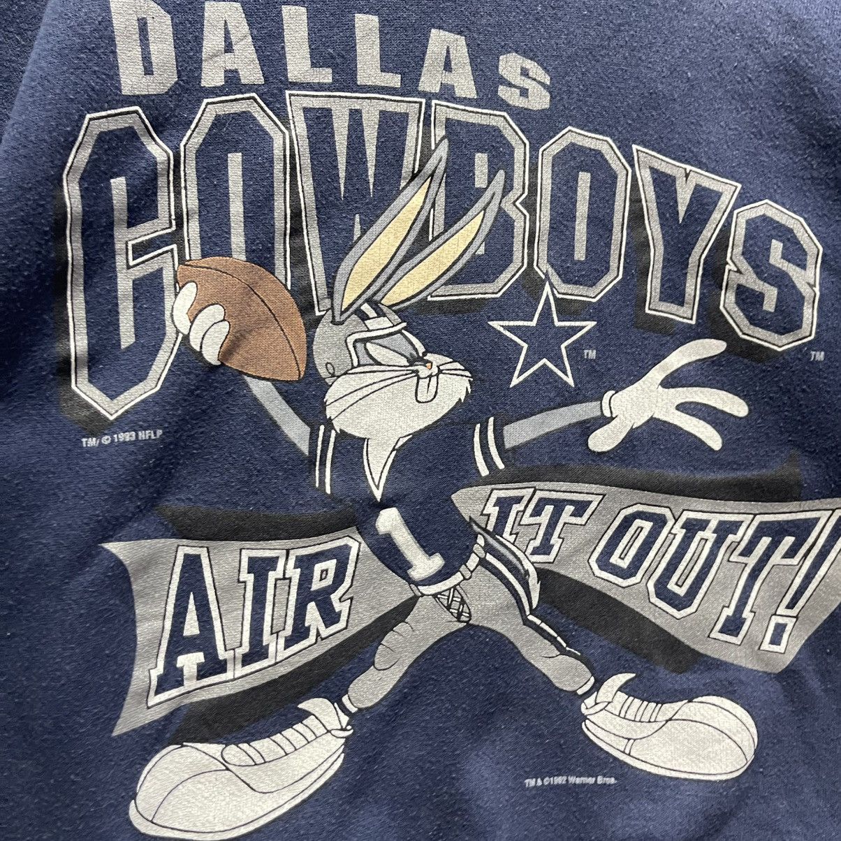 Warner Bros Vintage Early 90s Dallas Cowboys “Air It Out!” Sweatshirt Size US M / EU 48-50 / 2 - 7 Thumbnail
