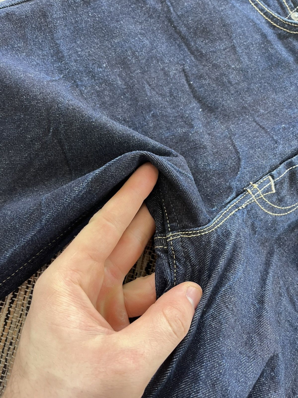 Allsaints Vintage AllSaints Jack Navy luxury Slim Selvedge Denim Jeans Size US 32 / EU 48 - 9 Thumbnail