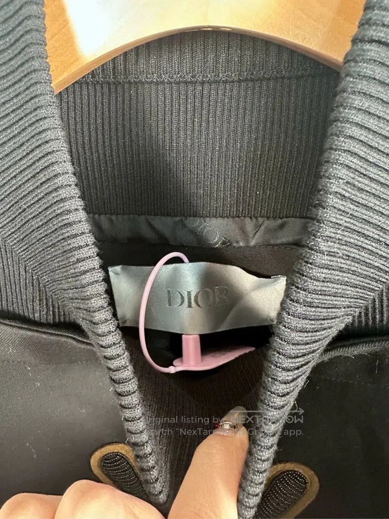 Dior Dior Black Mock Neck Embroidered Sweatshirt. Size US L / EU 52-54 / 3 - 3 Thumbnail