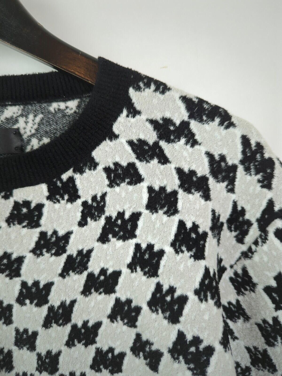 Amiri NWT AW23 AMIRI Men Sz M Monogram Intarsia Knit Sweater Size US M / EU 48-50 / 2 - 2 Thumbnail