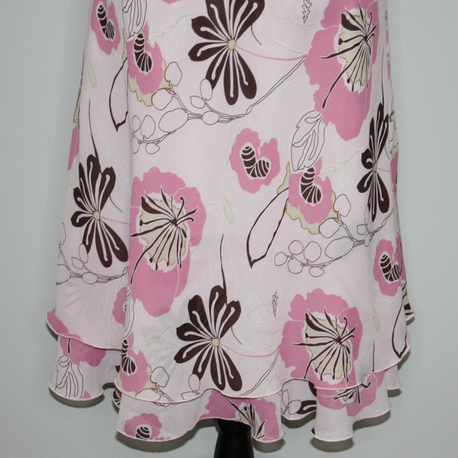 Other Cleo Women's Soft Pink Floral Dress in size US 4 Size S / US 4 / IT 40 - 7 Thumbnail