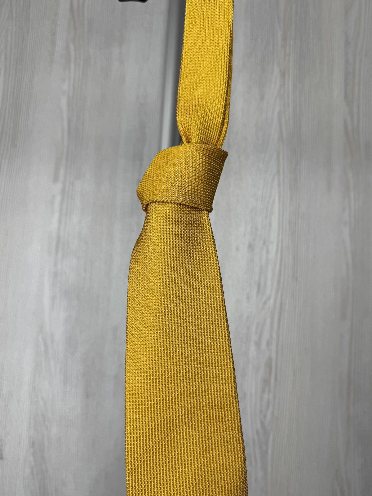 Brooks Brothers Brooks Brothers Yellow Solid Tie 100% Silk Men's Necktie USA Size ONE SIZE - 7 Thumbnail